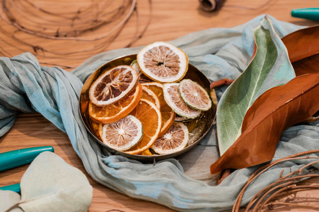  A bowl of dried oranges